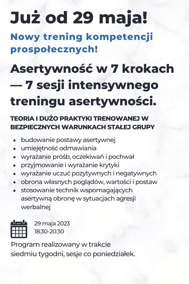 trening asertywności
