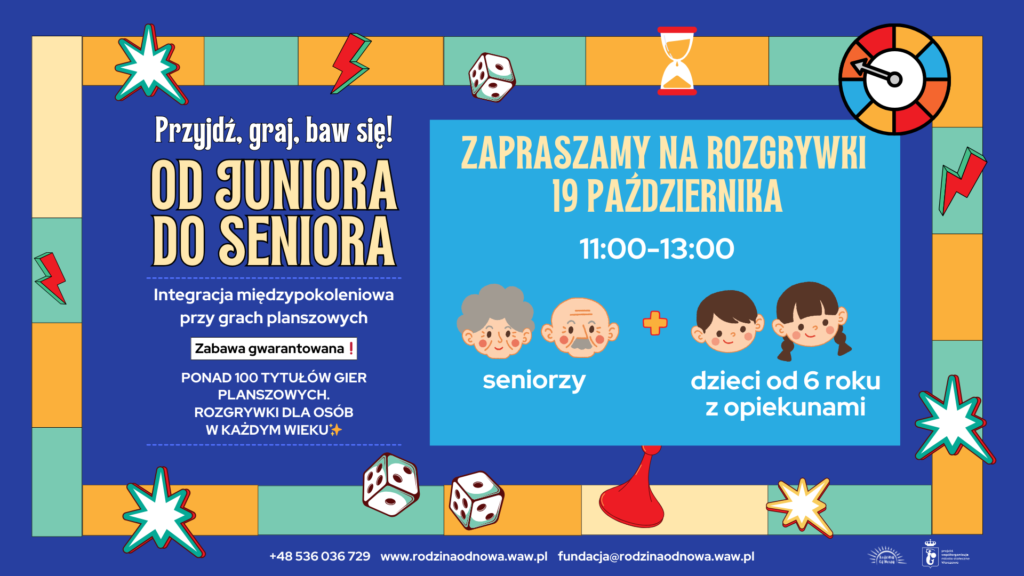 od juniora do seniora integracja przy grach planszowych