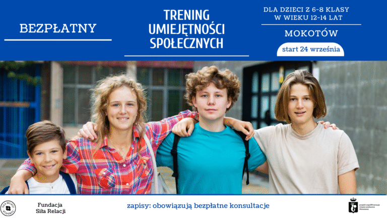 Bezpłatne zajęcia TUS dla młodzieży 12-14 lat